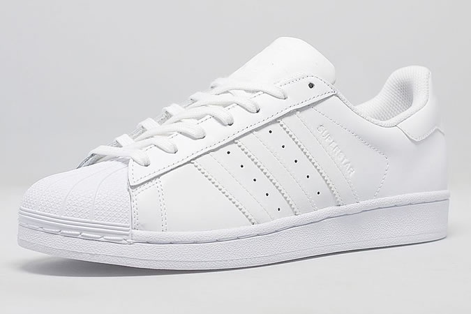 plain white adidas