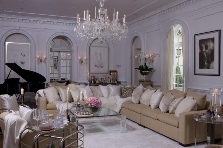 How to Decorate a Hollywood Glam Family Room